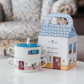 Набор посуды "Цветочный квартал", 3 предмета