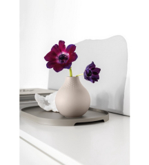 Ваза Perle 12 см, бежевая