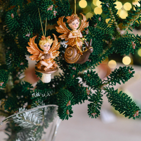 Елочная игрушка "Лесная фея" 8 см, в ассортименте