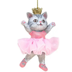 Елочная игрушка "Кот-балерина" 7,6 см