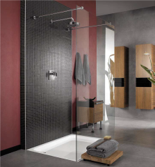 Душевое ограждение Villeroy & Boch Futurion 119х200, прозрачное стекло 8 мм, рама - хром