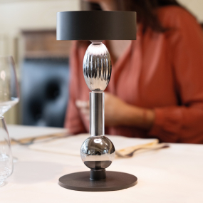 Лампа настольная Zafferano Royal Family Wi-Fi Pro 28 см, цвет титановый