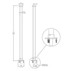 Ножки для смесителя Devon & Devon MARFRGTCR, хром