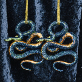 Новогодняя игрушка "Змея" 11,5 см