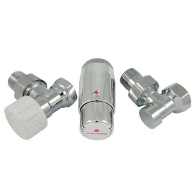 Комплект угловой Schlosser Heiztechnik 602200060, с головкой мини M30x1,5, хром