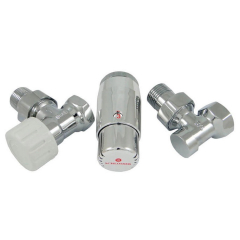 Комплект угловой Schlosser Heiztechnik 602200060, с головкой мини M30x1,5, хром