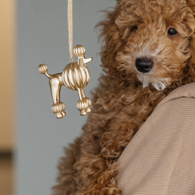 Игрушка на елку "Пудель" 12 см