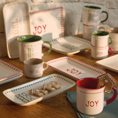 Блюдо прямоугольное Joy 22х11 см, красное