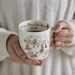 Кружка Wrendale Designs Christmas "Snow Place Like Home 2026" 400 мл