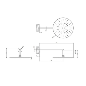 Лейка для душа Gessi Emporio 47372.149, никель матовый