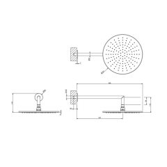 Лейка для душа Gessi Emporio 47372.149, никель матовый