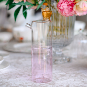 Бутылка Travasi 900 мл, цвет розовый/янтарь