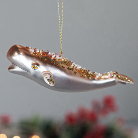 Игрушка на елку "Кит" 12 см