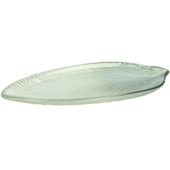 Блюдо сервировочное Galassia Leaf 30 см, зеленое