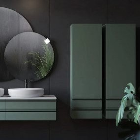 Шкаф-пенал подвесной Kolpa-San Alexis A 1461 GN, 146х45, зеленый