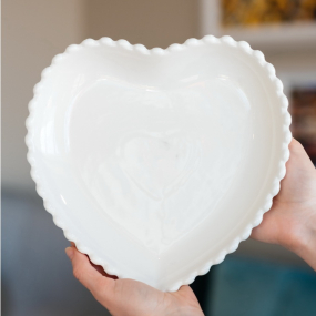 Салатник "Сердце" Ornament Pearl 21 см