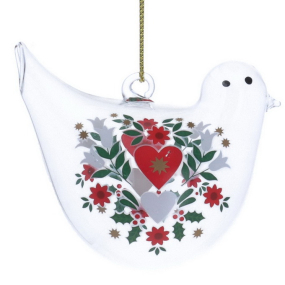 Елочная игрушка "Альпийская птица" 7 см