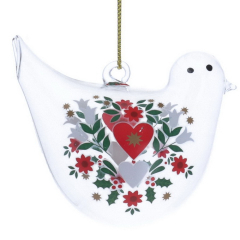 Елочная игрушка "Альпийская птица" 7 см