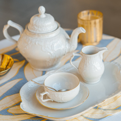 Блюдо сервировочное овальное Sanssouci Ivory Gold 38 см