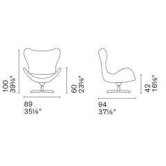 Кресло Calligaris Lazy CS3373, Jasper