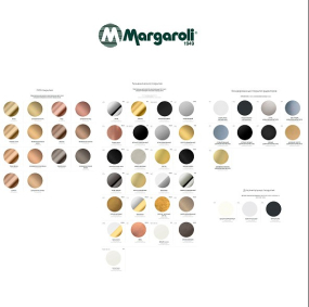 Полотенцесушитель Margaroli Arcobaleno 416 L, водяной, золото шлифованное