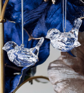 Елочная игрушка "Голубь" 6 см