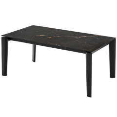 Стол Calligaris Dogma 160(220)х90, Calacatta Black