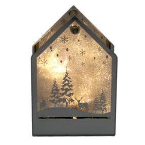 Фигурка "Фонарь-домик" 15 см с подсветкой