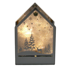 Фигурка "Фонарь-домик" 15 см с подсветкой