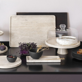 Блюдо сервировочное Manufacture Travertine 25,5х10,5 см