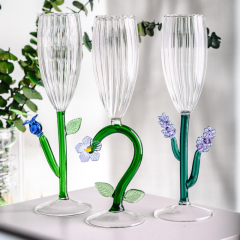 Бокал для шампанского "Синий цветок" Botanica 160 мл