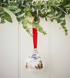 Елочный шар "Снеговик" 6,6 см