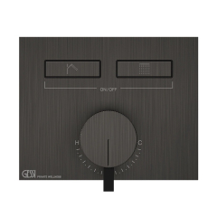 Внешняя часть Gessi HI-FI 63079.707 смесителя для душа, брашированный черный PVD