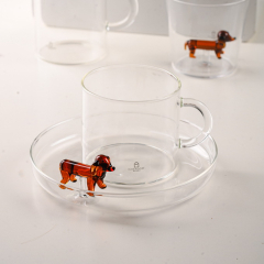 Чашка чайная с блюдцем "Такса" Dogs 300 мл