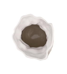 Ваза Papyrus 20 см, серая