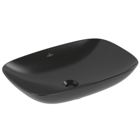 Раковина накладная Villeroy & Boch Loop & Friends 62х42,CeramicPlus, 4A5001I4, из TitanCeram, Графит
