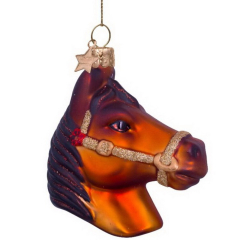 Елочная игрушка "Конь" 8,5 см