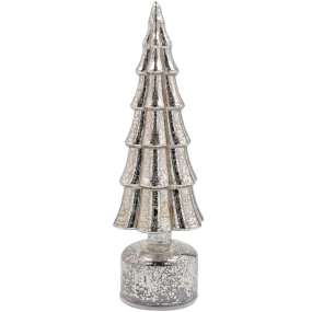 Фигурка с подсветкой "Елка" Christmas Rolling 35 см, цвет серебро