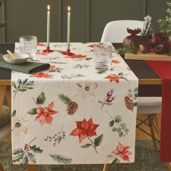 Скатерть-дорожка Xmas Flowers 40х100 см