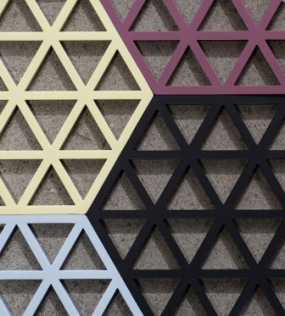 Подставка под горячее Triangles 14х16 см, цвет синий