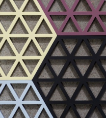 Подставка под горячее Triangles 14х16 см, цвет синий