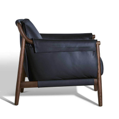 Кресло Poltrona Frau Times Lounge, Antracite